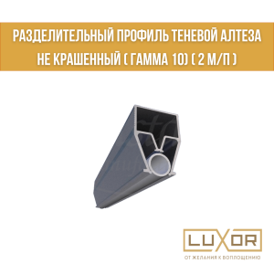 Разделительный профиль теневой Алтеза не крашенный ( гамма 10) ( 2 м/п )
