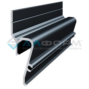 Теневой профиль Аналог DELTA Черный (3м/п)